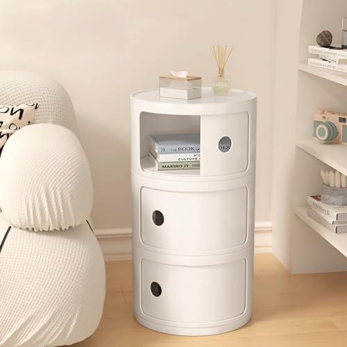 コンポニビリ オフホワイト 円柱型 3段収納ボックスKartell（カルテル